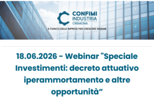 Webinar per Confimi Cremona